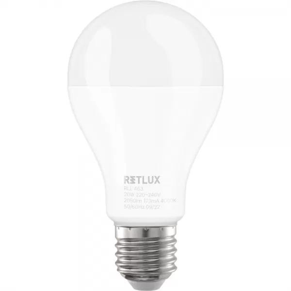 RLL 463 A67 E27 bulb 20W CW RETLUX