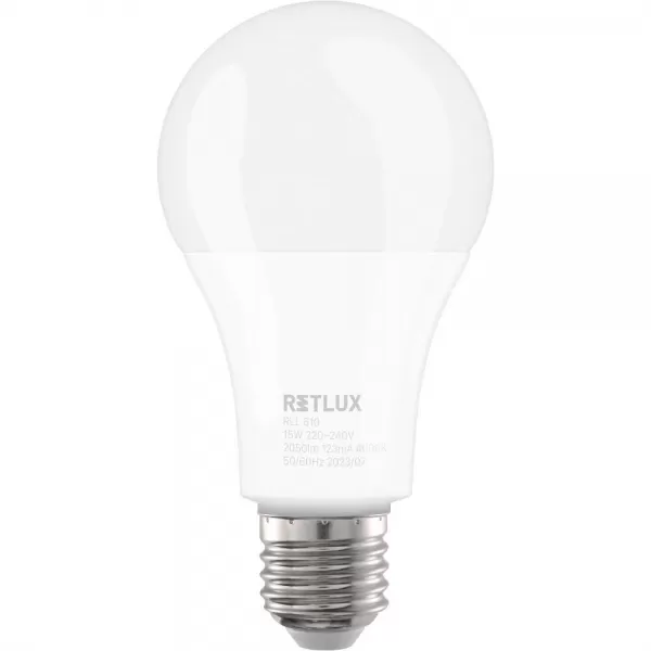 RLL 610 A70 E27 bulb 15W WW D RETLUX