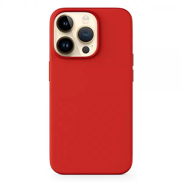 Mag+Silicon Case iPhone 15 Pro red EPICO