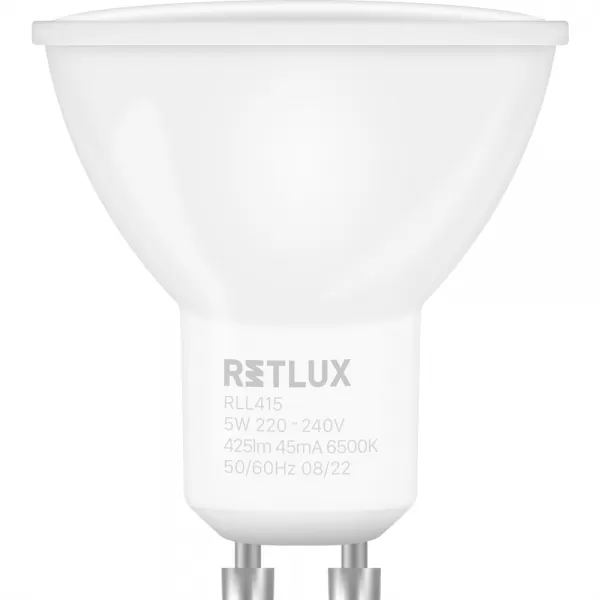 RLL 415 GU10 bulb 5W DL RETLUX